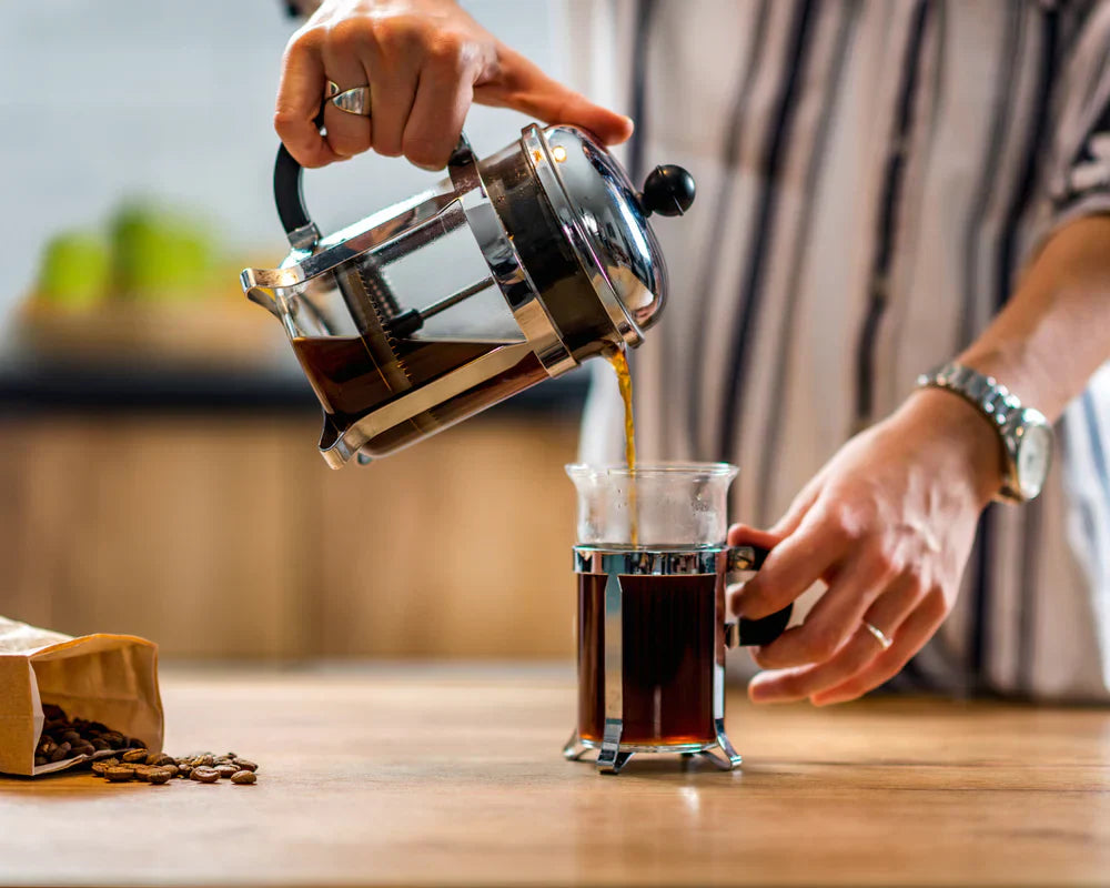Photo inspiration: Visual Reference: Rich Full Bodied French Press Brew