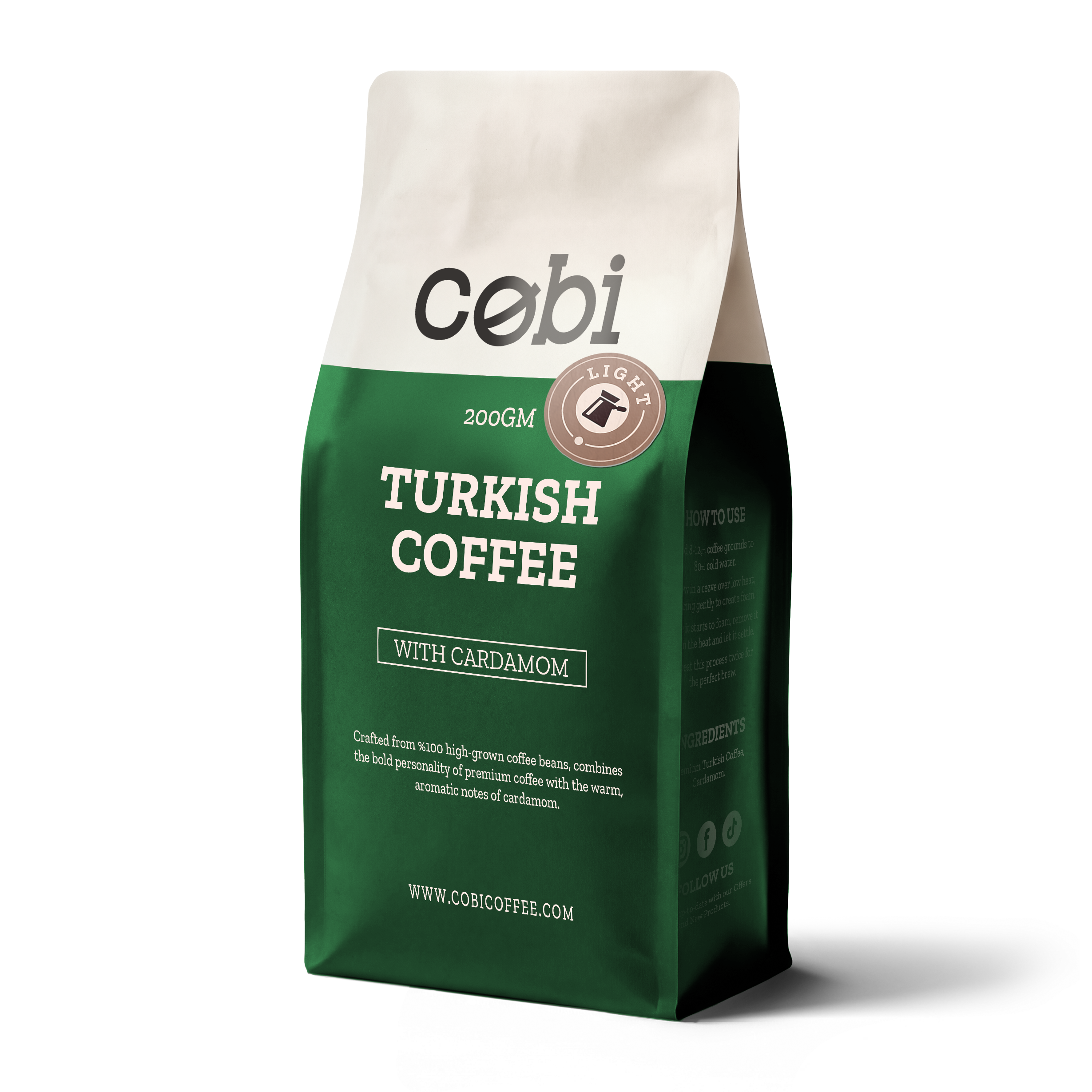 Turkish Coffee - With Cardamom - Light